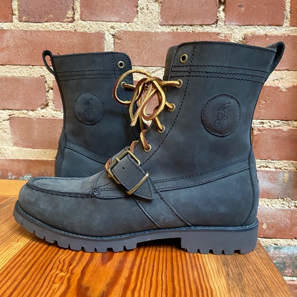 Polo by Ralph Lauren leather Ranger boots - Picture 1 of 5